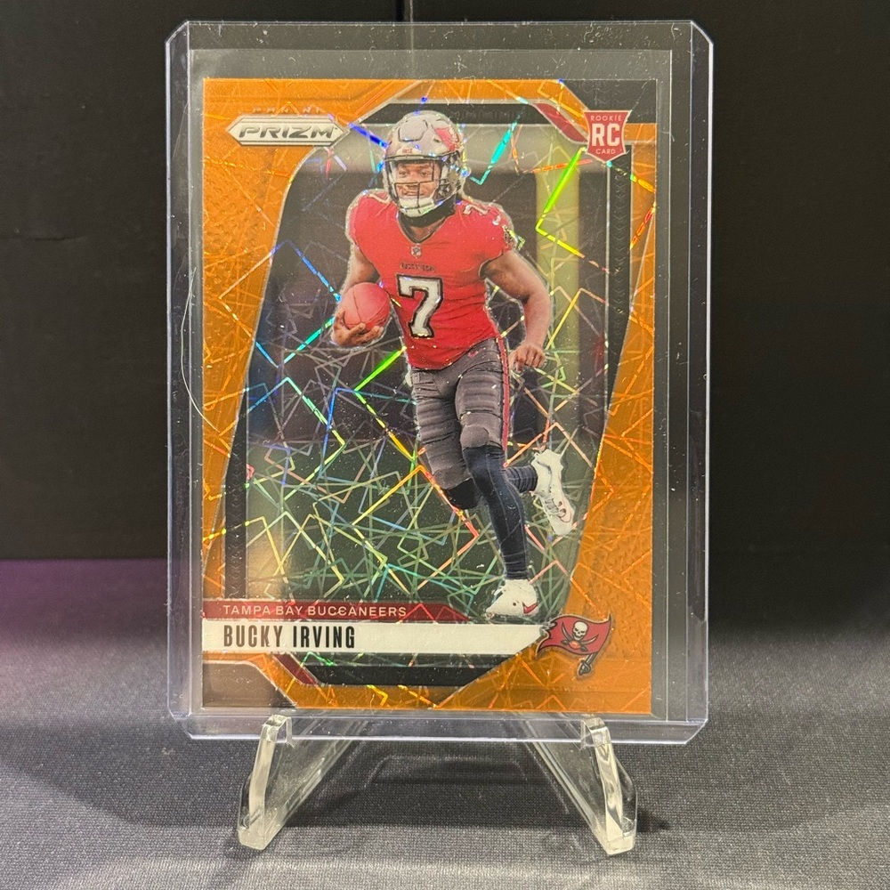 2024 Panini Prizm Orange Lazer Prizm #316 Bucky Irving RC